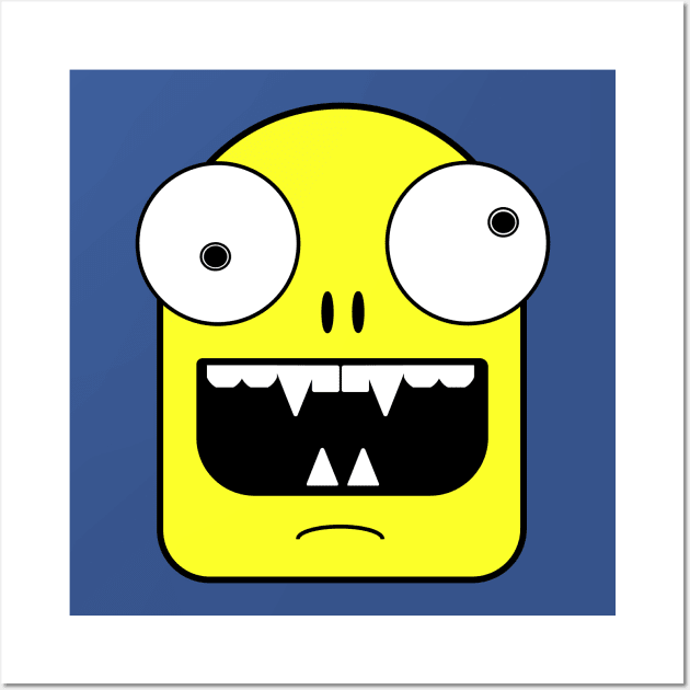 Monster 4 Yellow Wall Art by LahayCreative2017